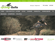 Tablet Screenshot of pro-cycling-golla.de